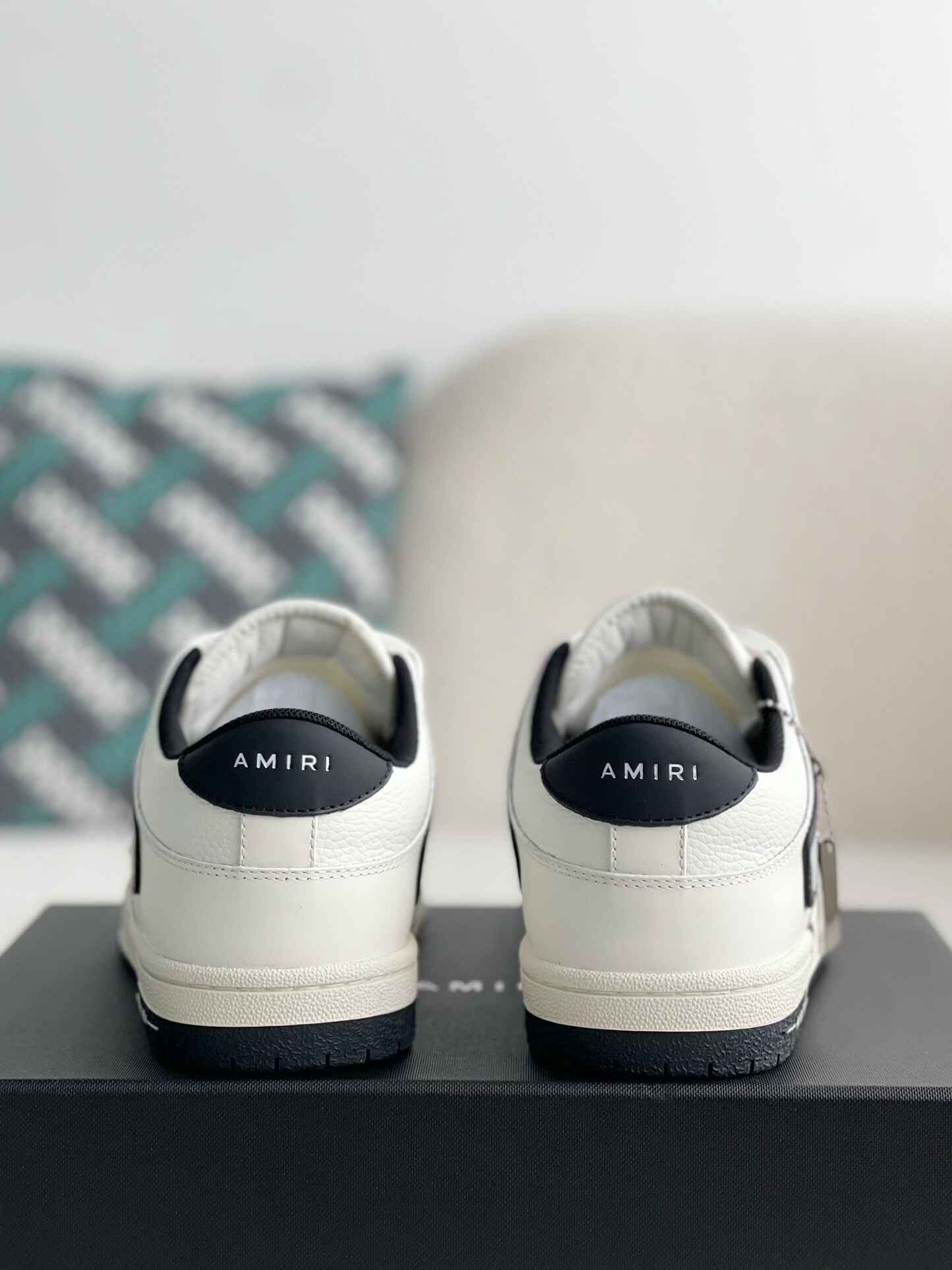 Amiri Skel Top Low White Black Sneakers