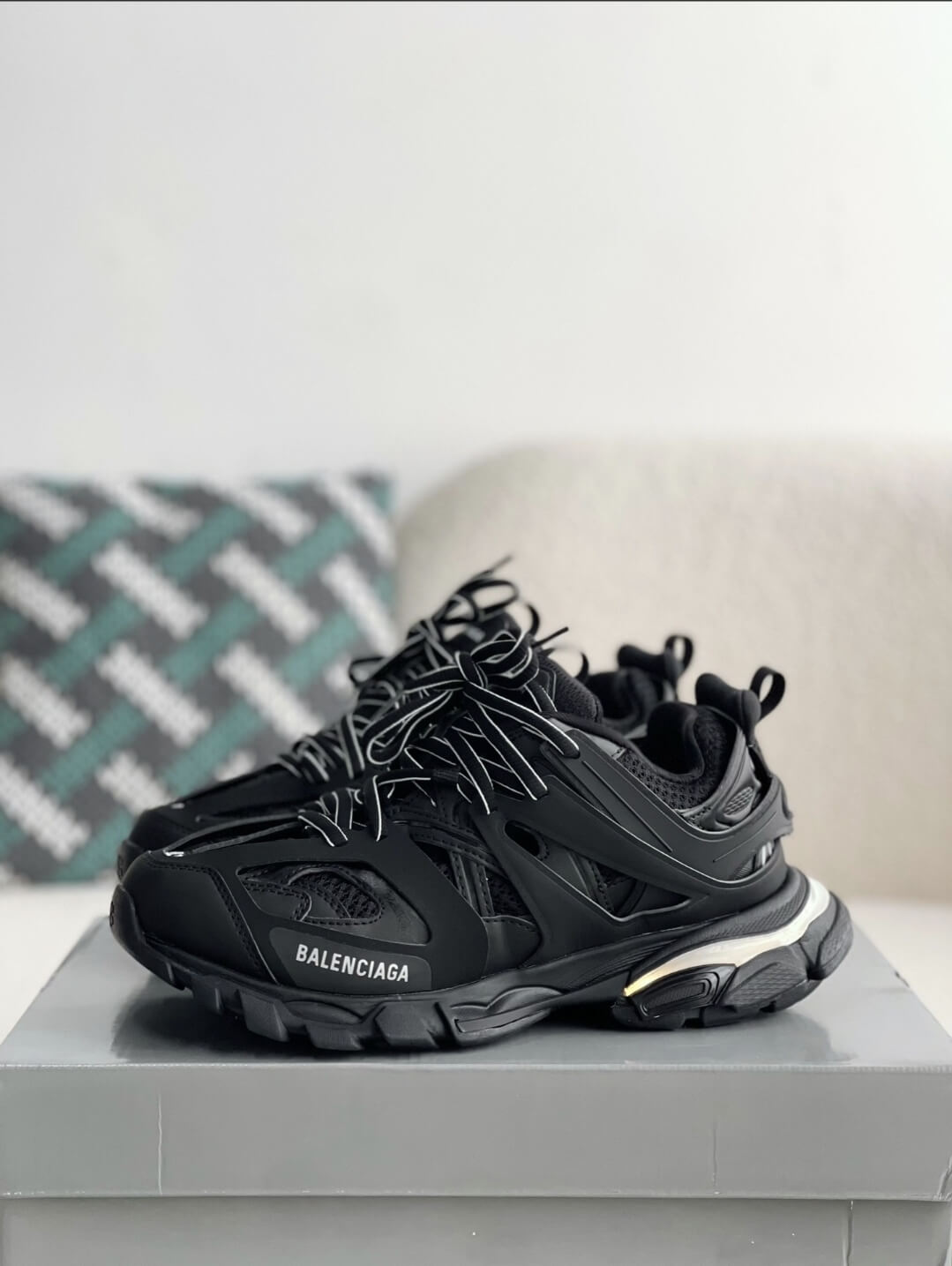 Balenciaga Track Sneaker – Black & White – HolloShoe