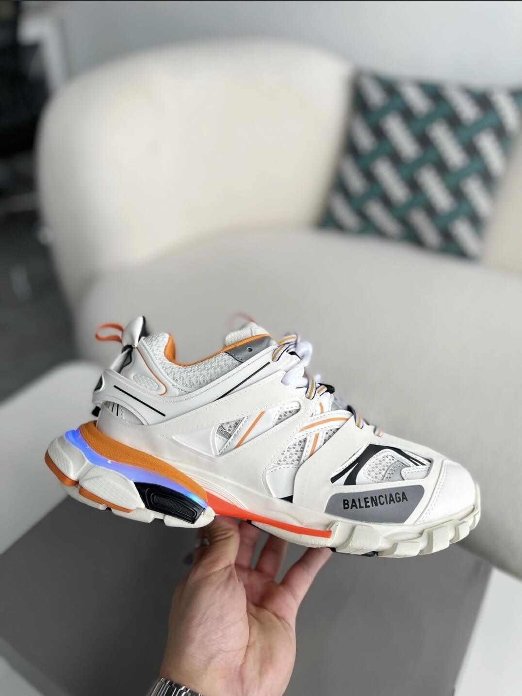 Balenciaga white track sneaker best sale