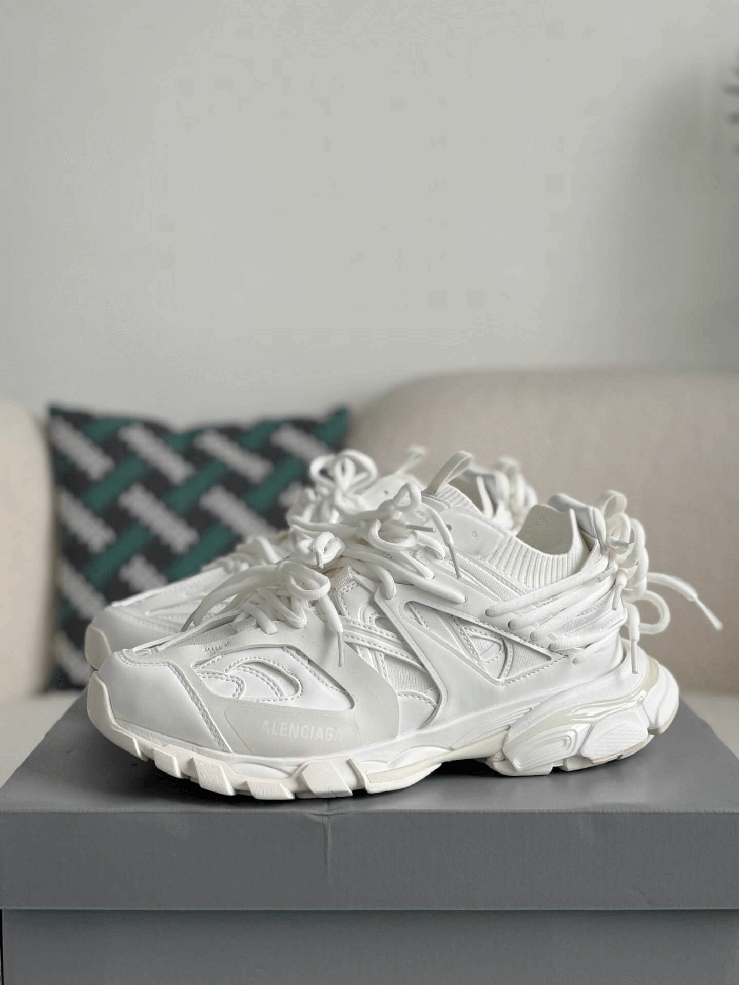 Balenciaga Track Sneaker in White Mesh and Nylon – HolloShoe