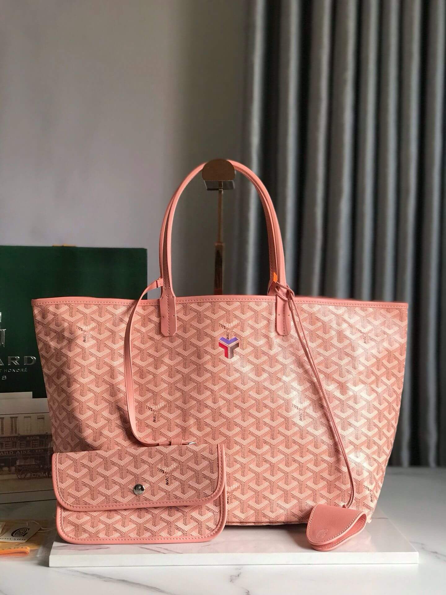 Goyard Anjou Tote Goyard Mini Tote Bag Pink Goyard St Louis PM