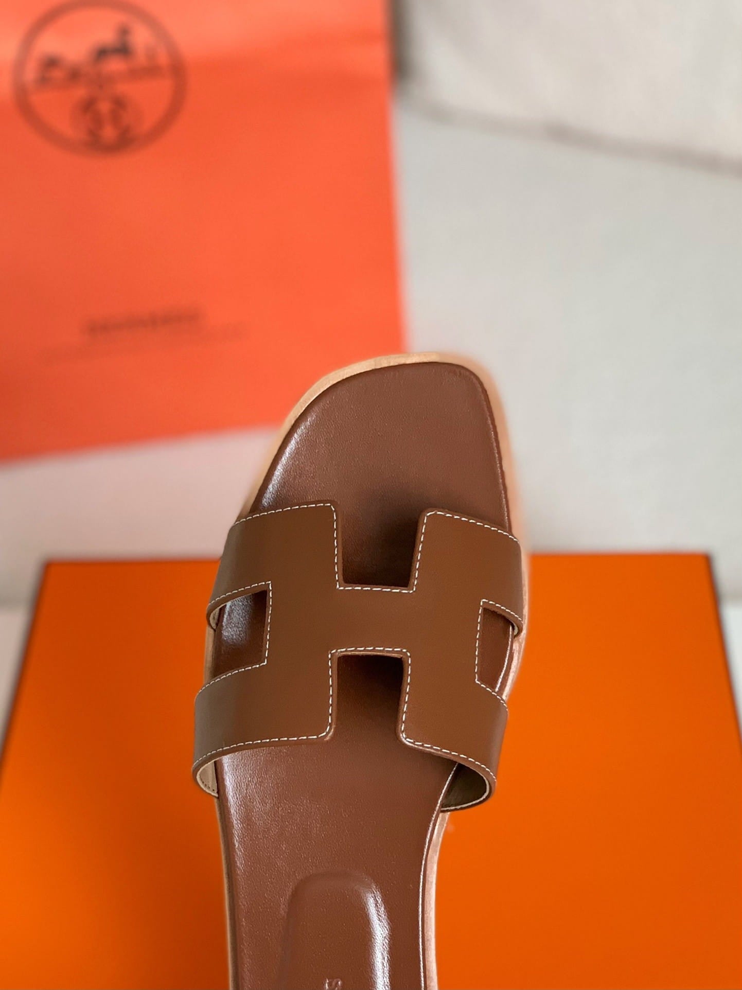 Hermès Gold Oran Women's Sandals