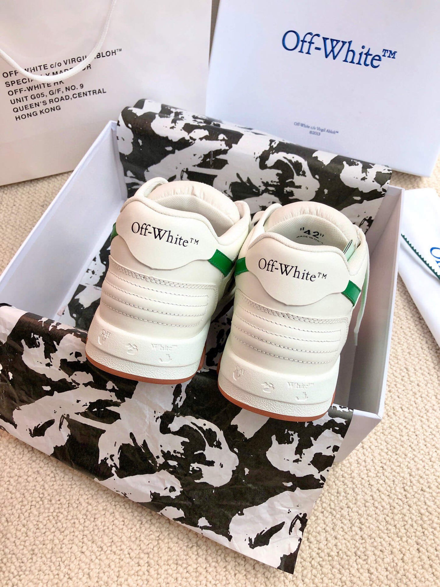 Off-White 'Out Of Office' - White/Green/Gum Sneaker