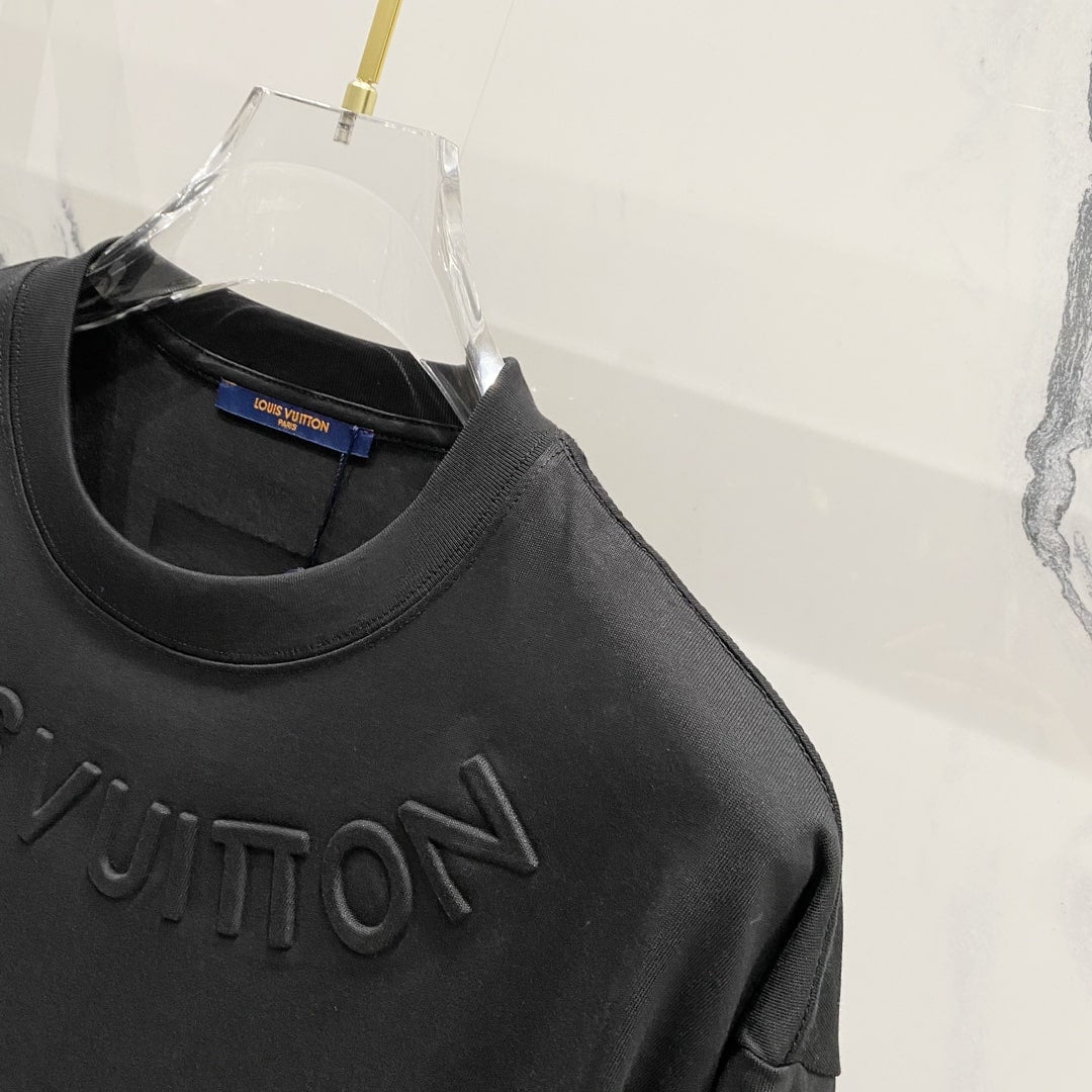 Louis Vuitton Embossed Signature T-Shirt – Black