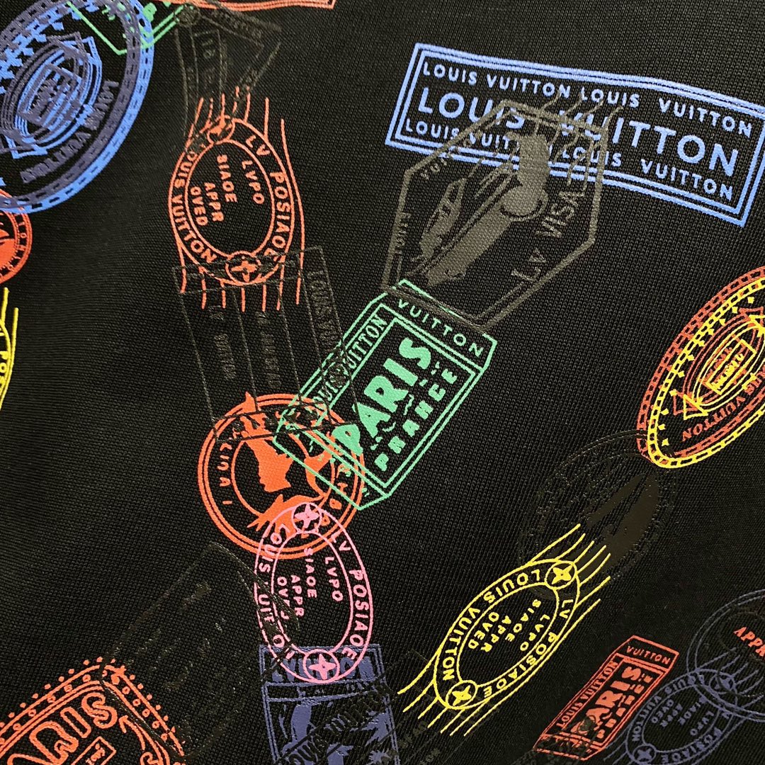 Louis Vuitton LV Stamps T-Shirt – Black