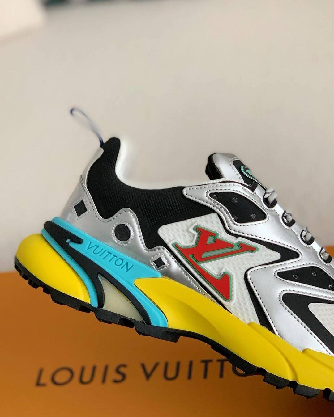 Louis Vuitton LV Trainer – Blue Damier Denim & Grained Leather