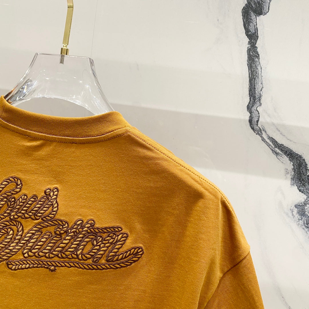 Louis Vuitton LVERS Rope Script T-Shirt – Ocra (SS24 Pharrell Williams)