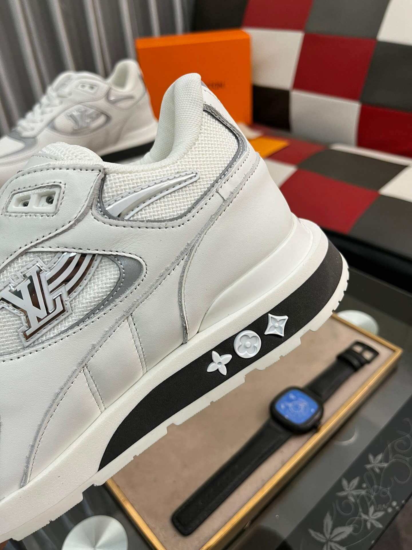 Louis Vuitton LV Drop 300 Sneaker – White, Silver & Light Blue