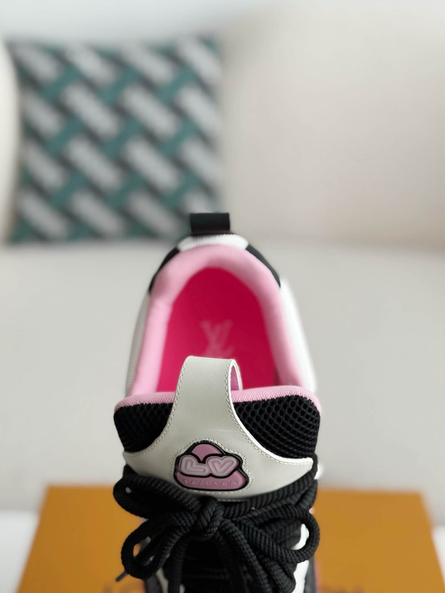 Louis Vuitton LV Skate Sneaker Black White Pink