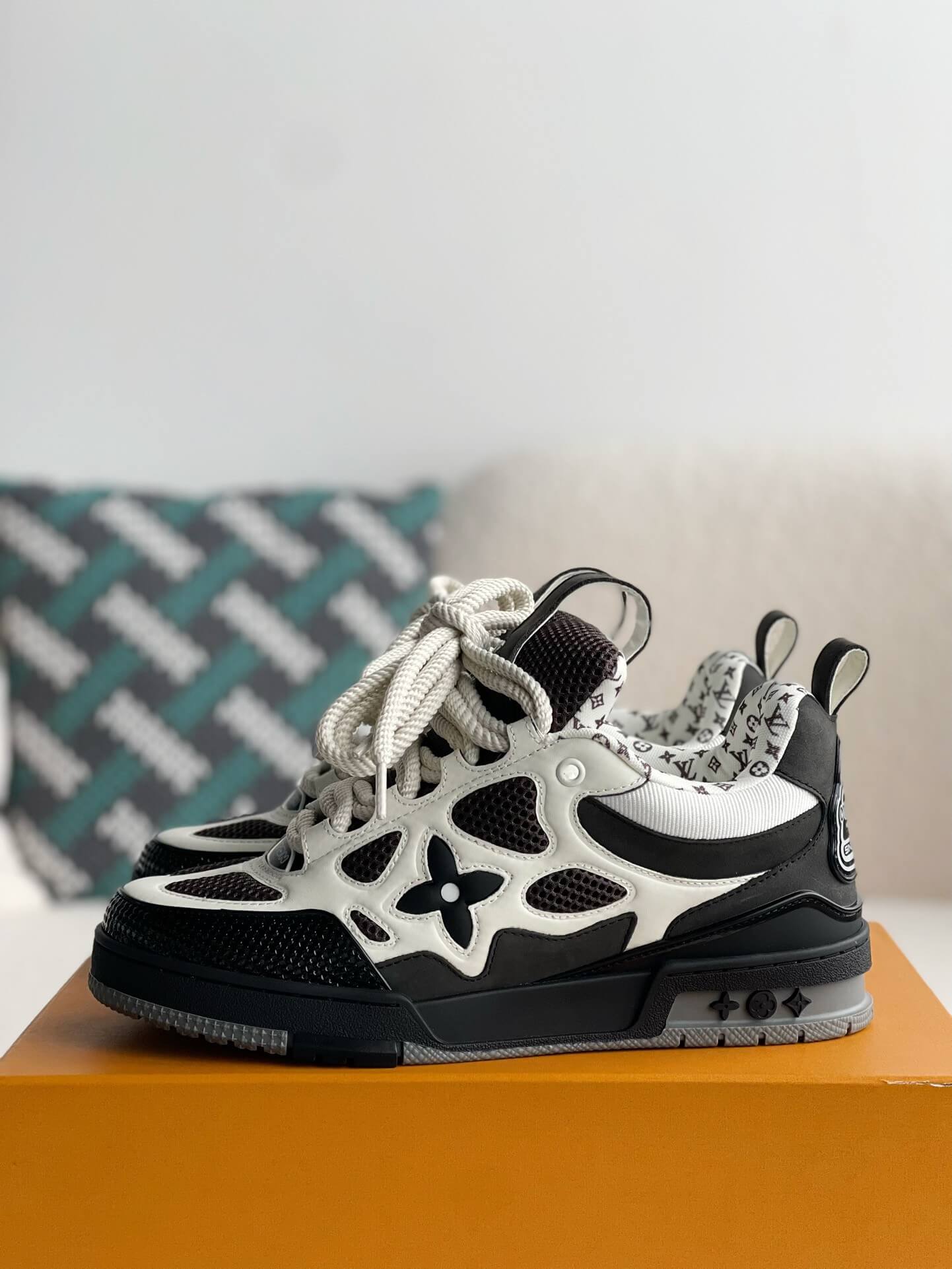 Louis Vuitton LV Skate Sneaker – Black & White Monogram Technical
