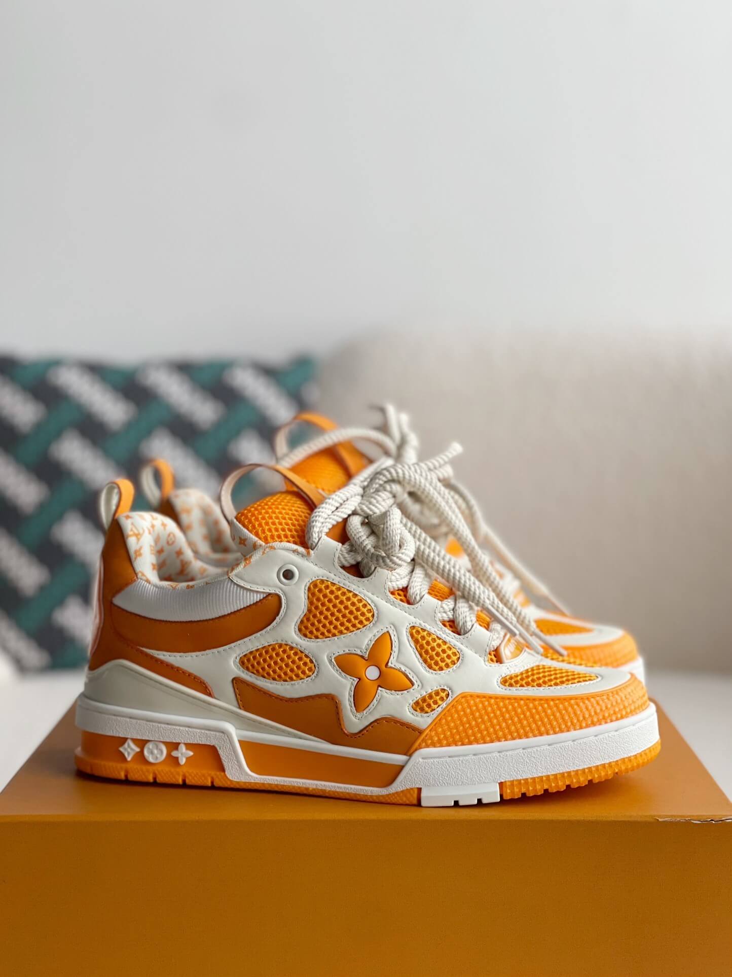 Louis Vuitton LV Skate Sneaker 'Orange White'