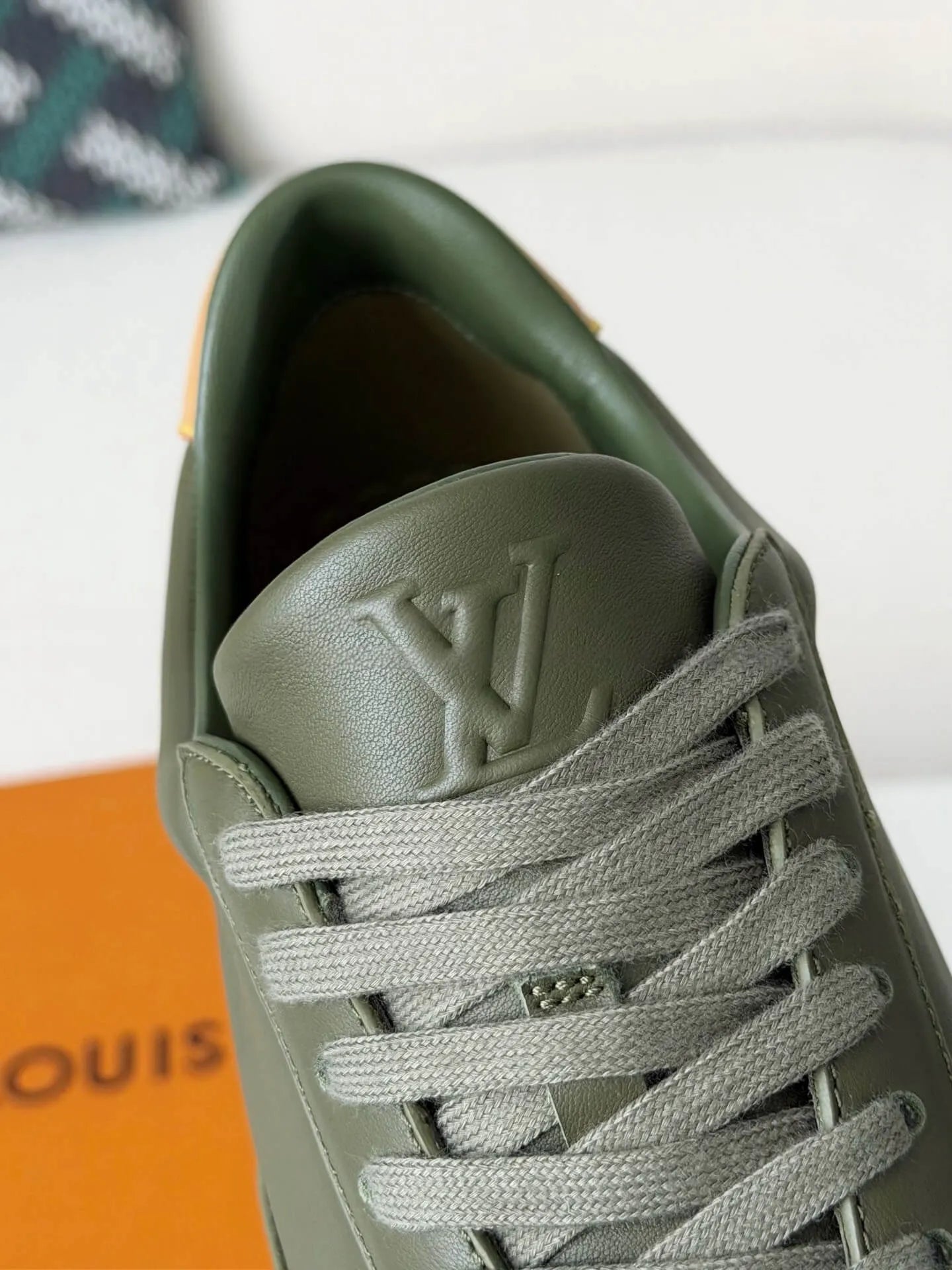 Louis Vuitton Low-Top Sneaker – Khaki Green Calf Leather