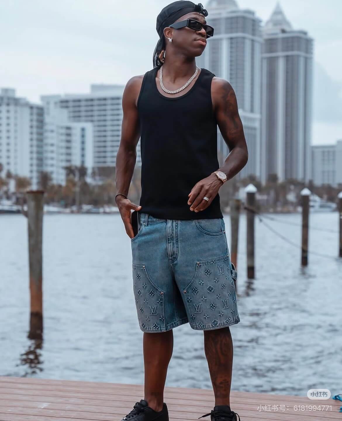 Louis Vuitton Monogram Denim Carpenter Shorts – Vintage Blue Wash