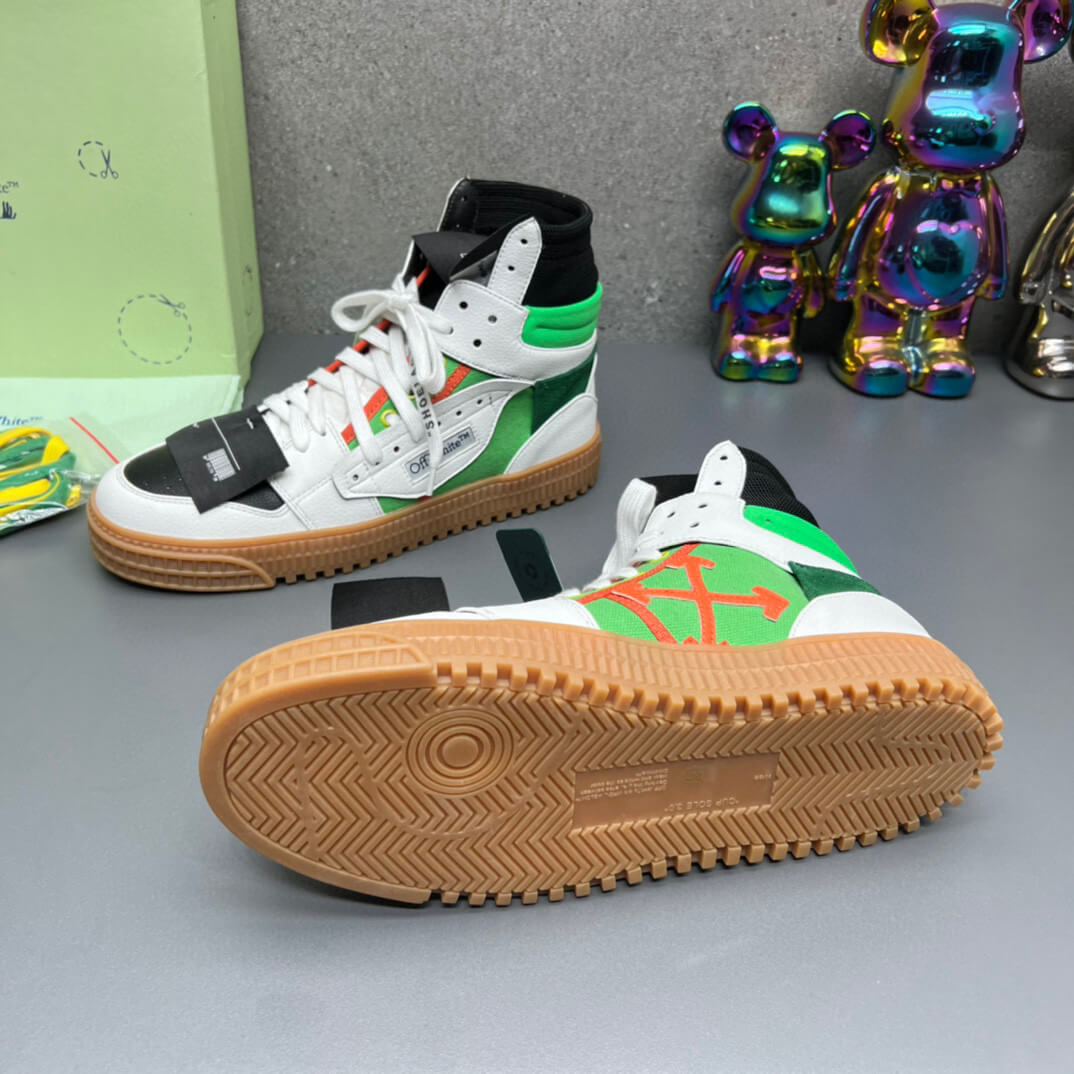 Off-White Off-Court 3.0 White Green High-Top Sneaker
