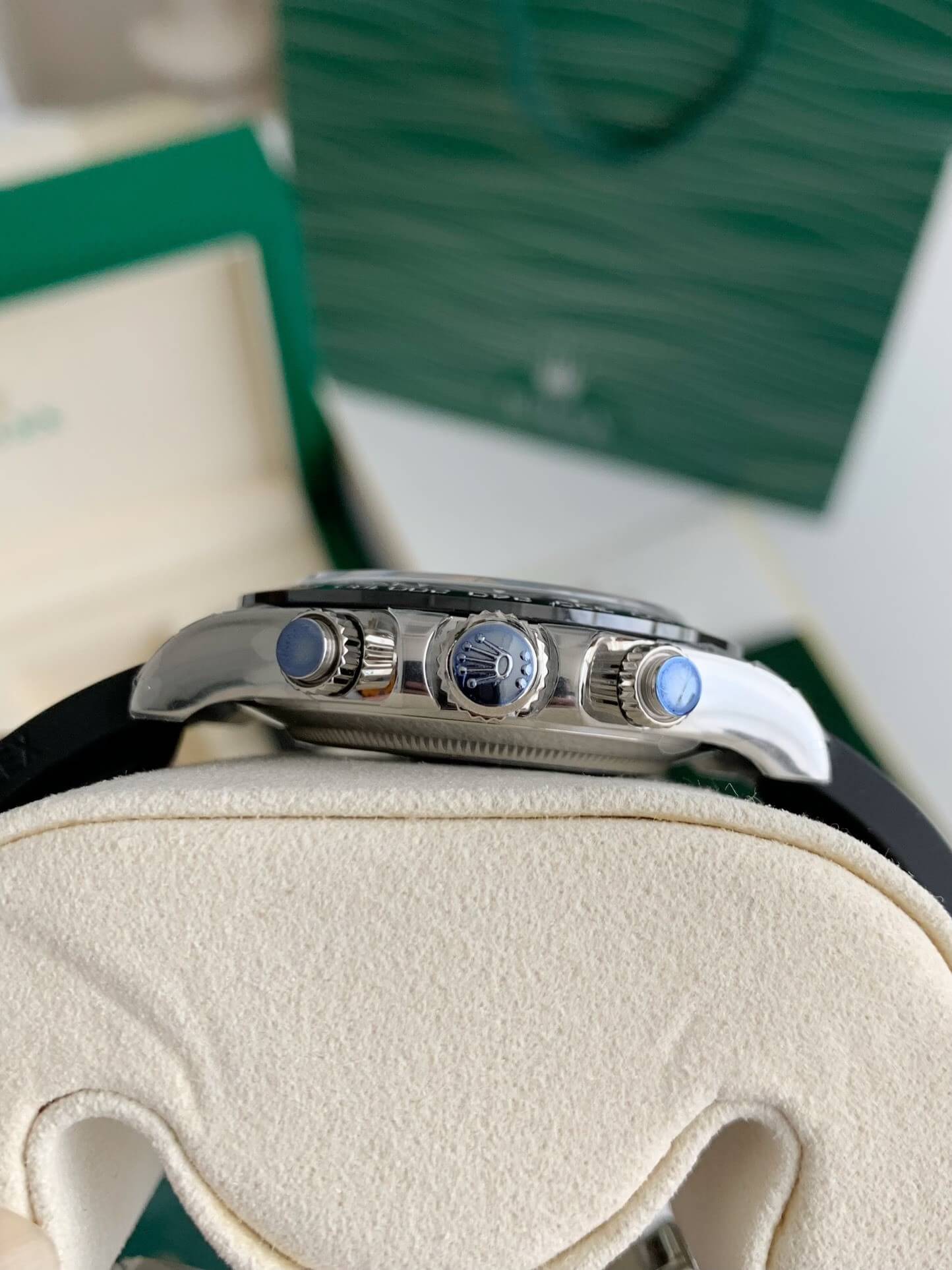 Rolex Cosmograph Daytona Ref. 116519LN – 18ct White Gold, Oysterflex, Black Dial