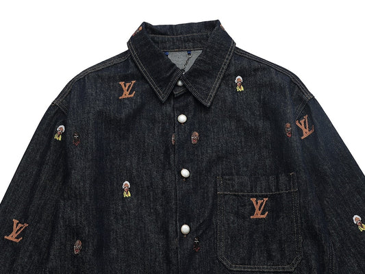Signature Stitch Premium Navy Denim Jacket