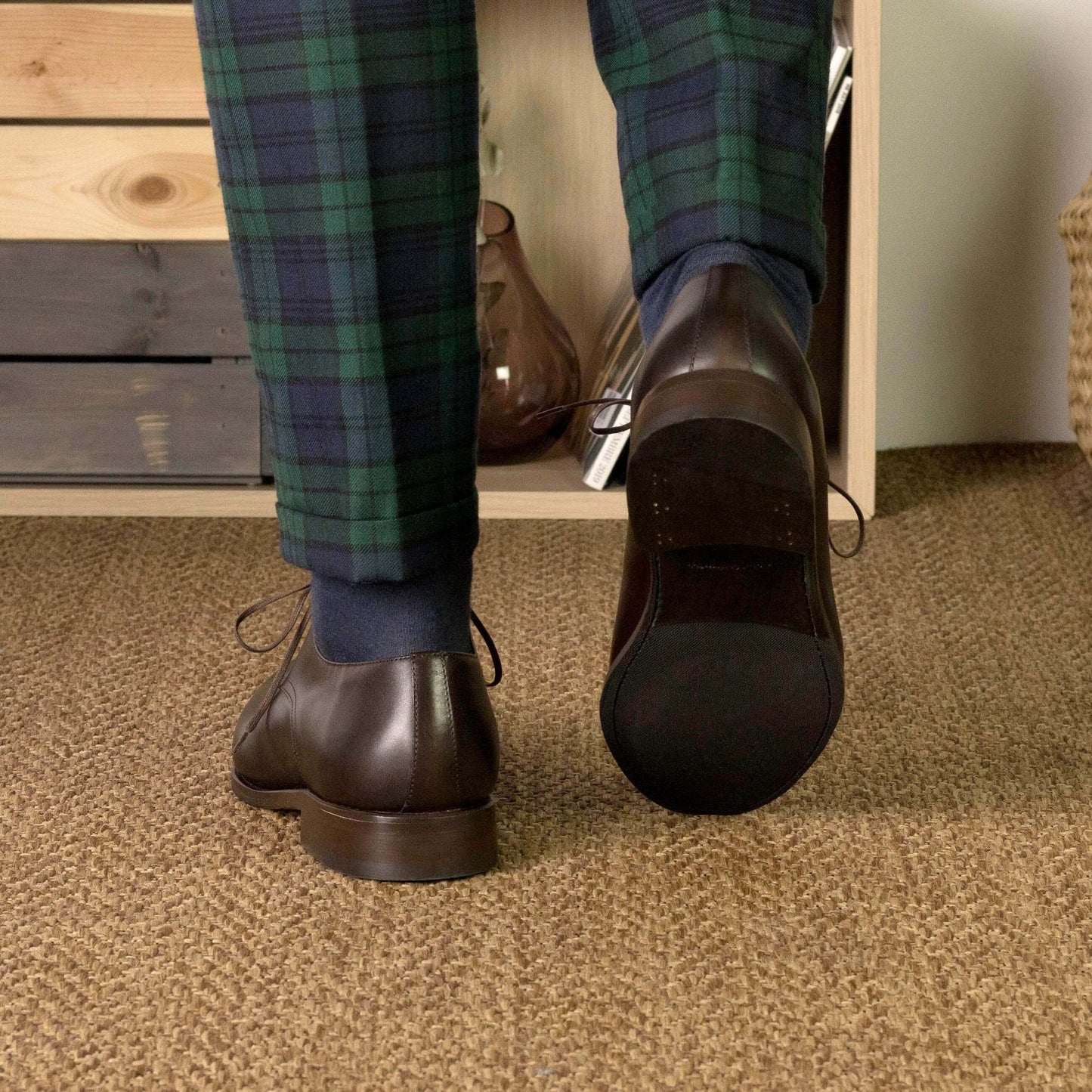 Men's Bespoke Brown Derby Shoes