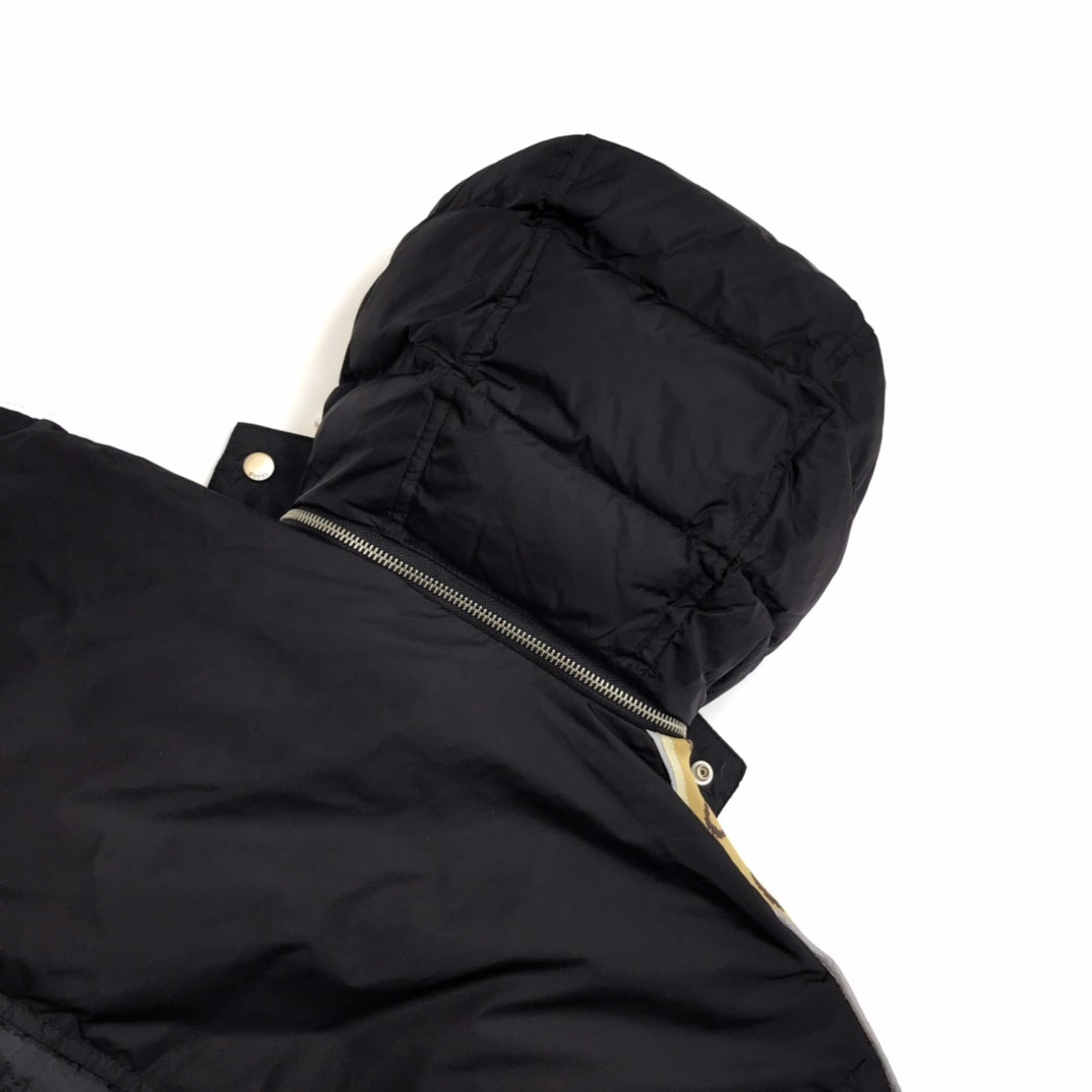 Gucci Black GG Jacquard Nylon Padded Coat - Hooded Winter Jacket