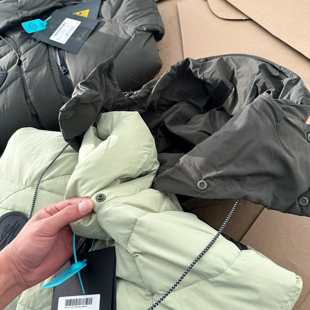 Moncler x Pharrell Williams Down Jacket - Black & Olive Puffer Coat