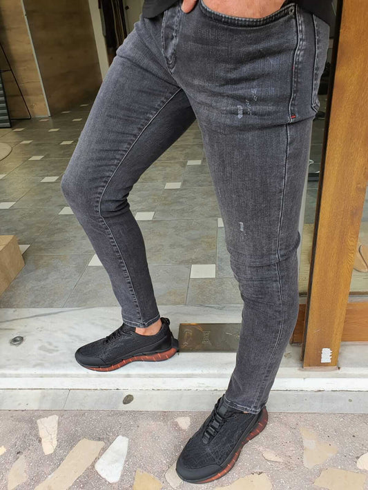 Smoked Ripped Jeans - Hollo Men