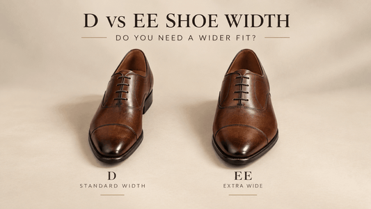 D vs EE Shoe Width Explained: How to Know If You Need Wide-Fit Dress Shoes