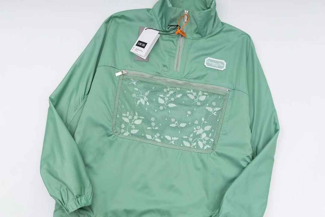 Dior Men's Anorak in Green Technical Taffeta