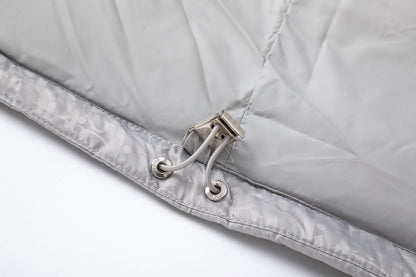 Dior Oblique Silver Quilted Down Jacket