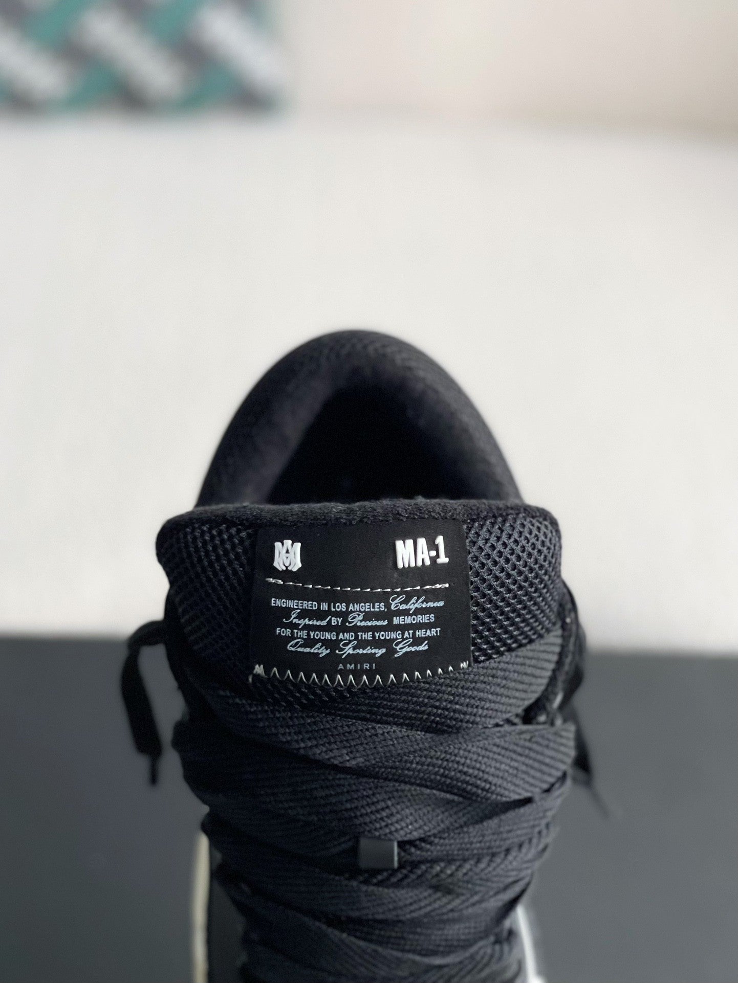Amiri MA-1 Sneaker – Black, Bone & Grey – Hollo Shoe