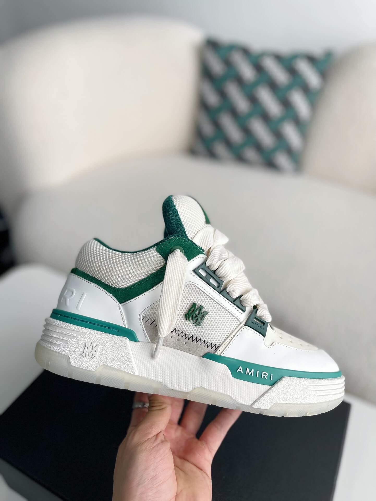 AMIRI MA-1 Sneakers White Green Sneaker