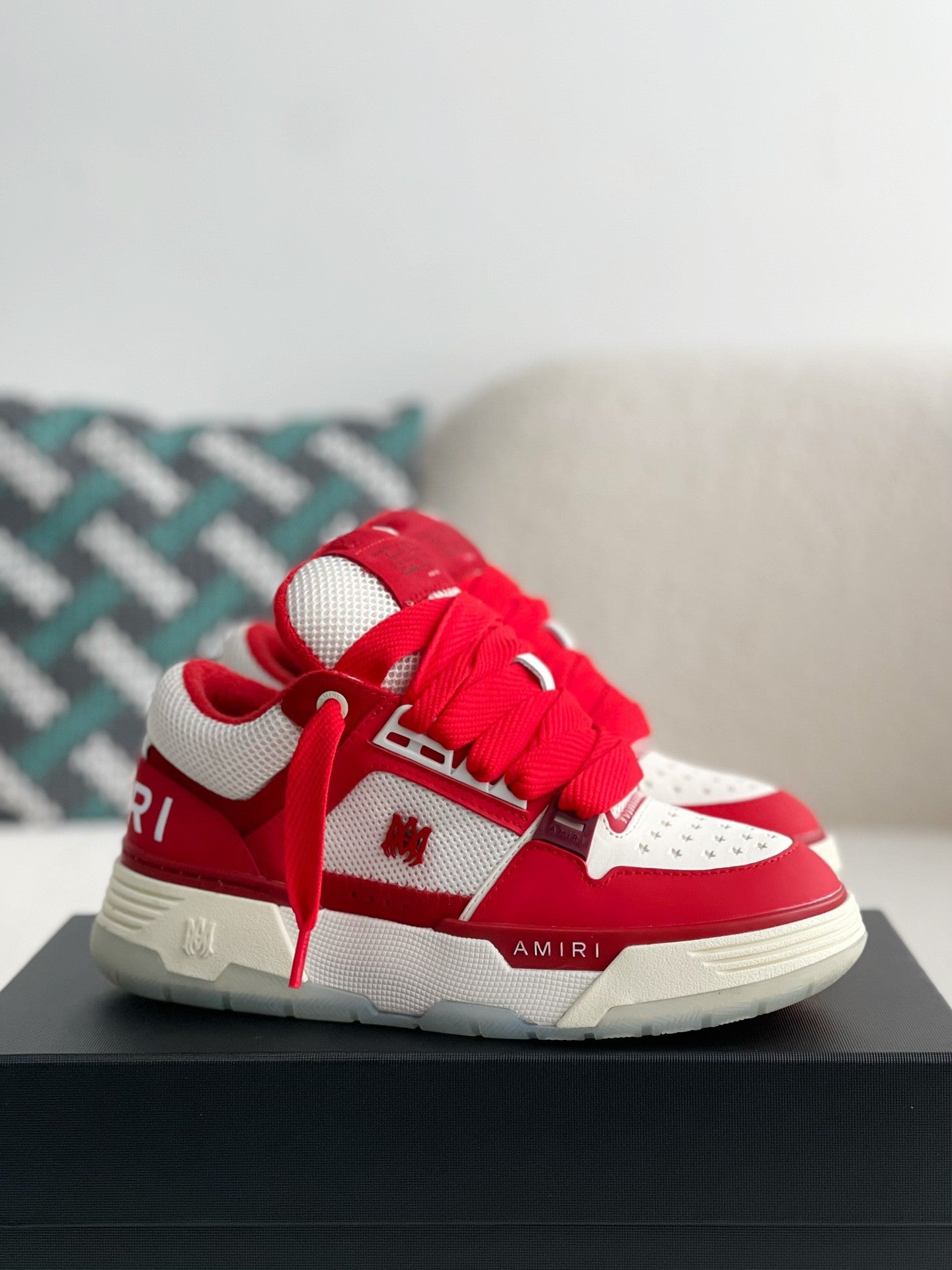 Amiri White Red MA 1 Sneakers