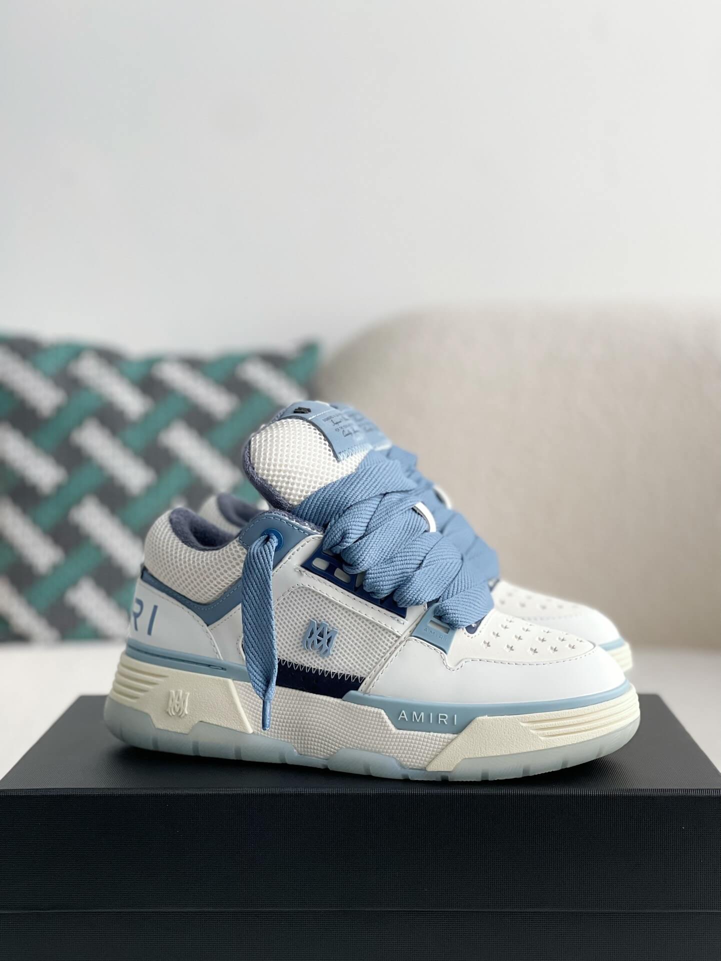 AMIRI MA-1  White Blue Sneaker