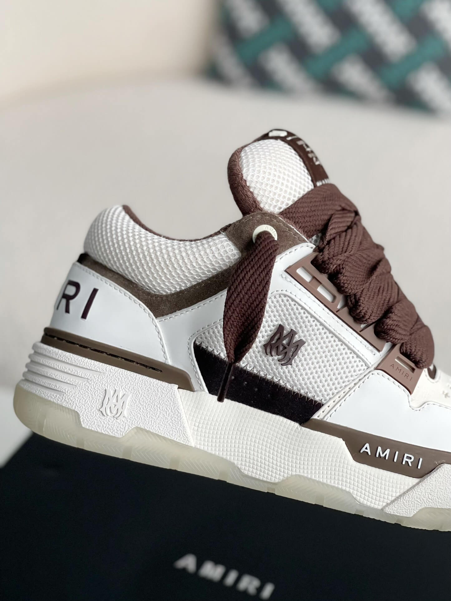 Amiri MA-1 Sneaker – Brown & White – HolloShoe