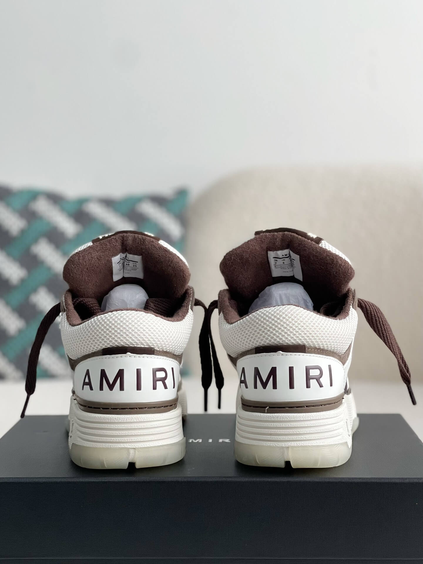 Amiri MA-1 Sneaker – Brown & White – HolloShoe