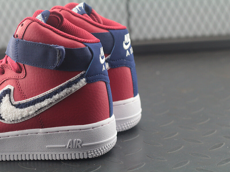 Air Force 1 High Sneakers Red White 43