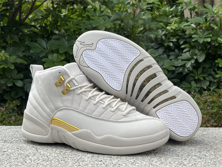 Air jordan 12 white and grey online