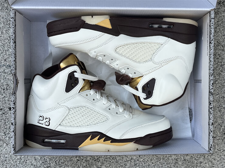 Jordan 5 gold coin best sale