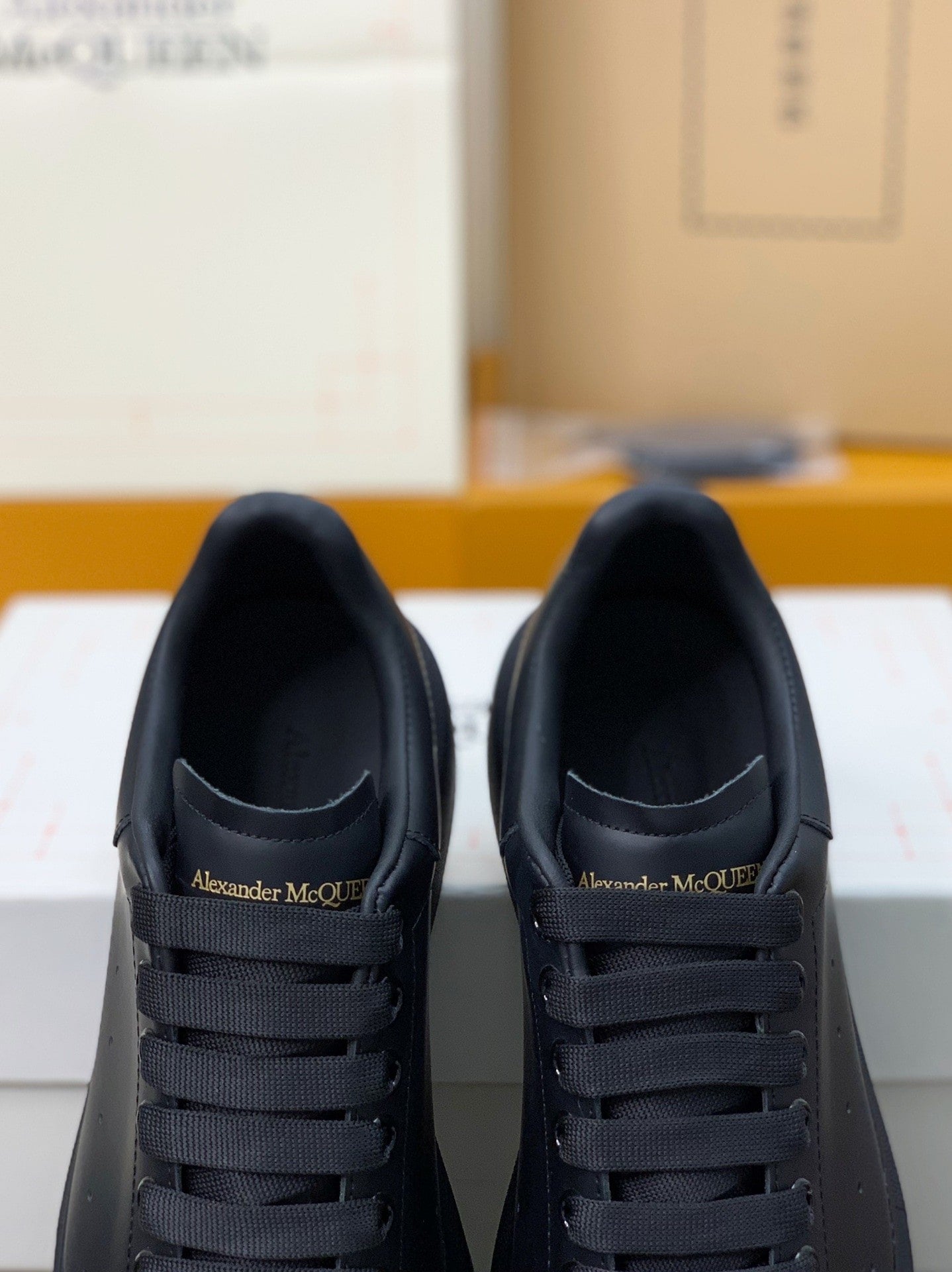 Alexander McQueen Men's Oversized Sneakers in Black
