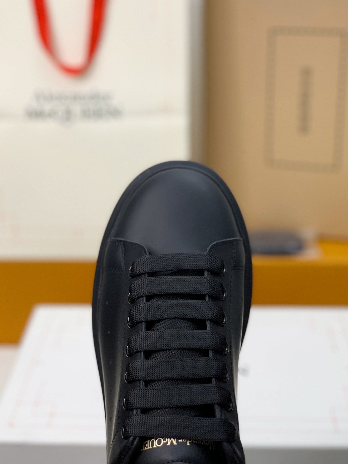 Alexander McQueen Men's Oversized Sneakers in Black