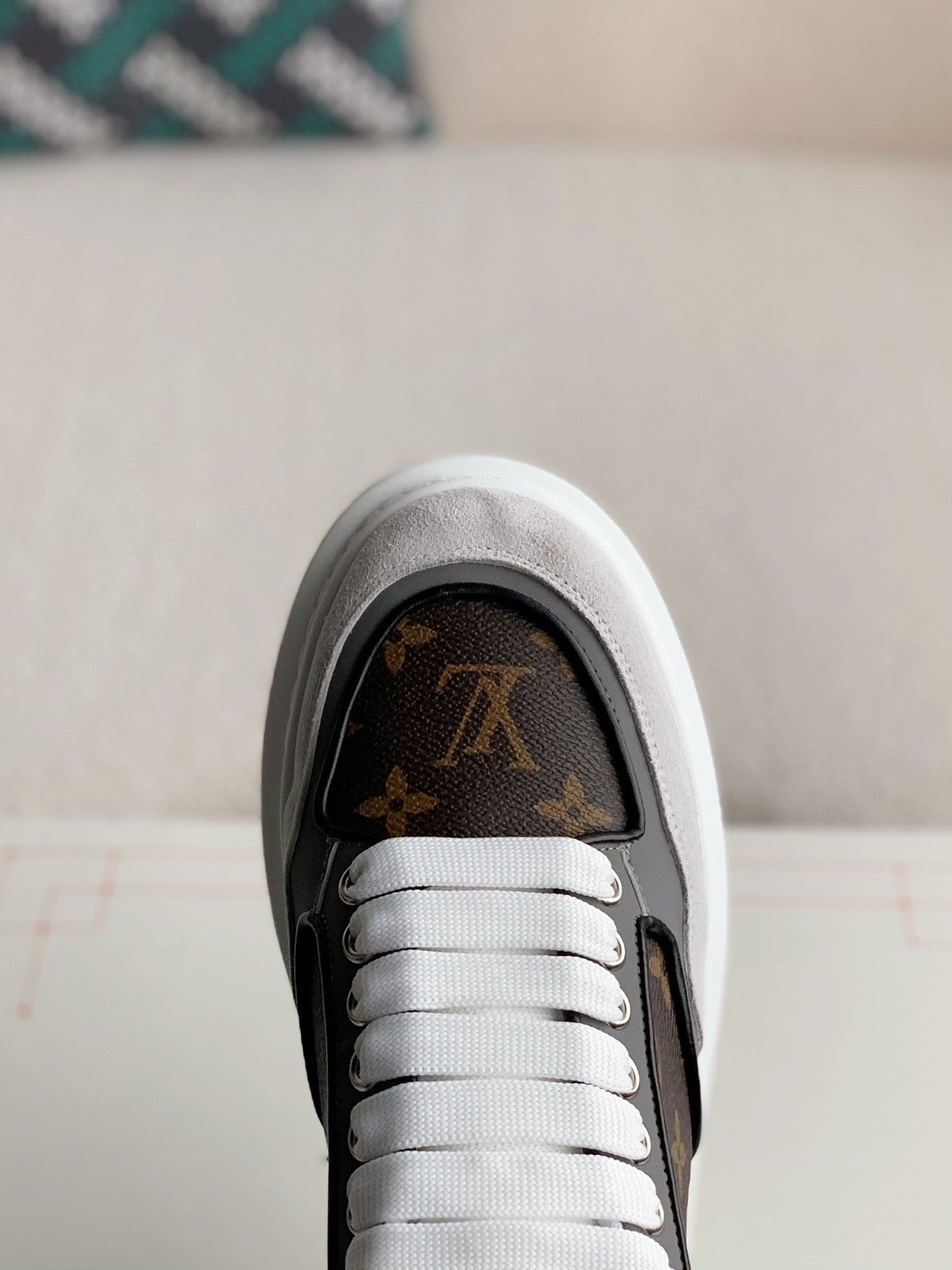 Alexander McQueen x Louis Vuitton Oversized Sneakers with Brown