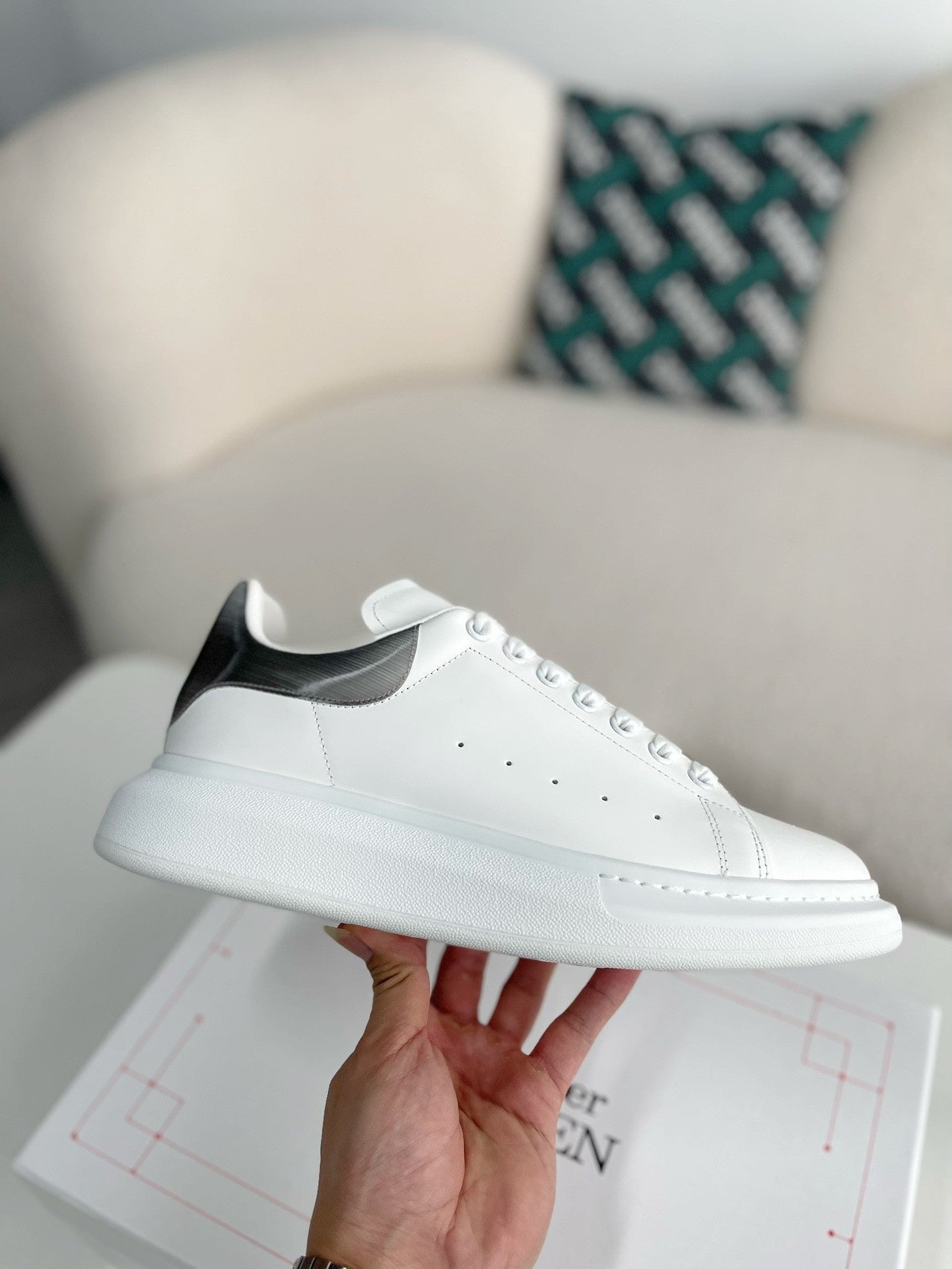 Alexander mcqueen white oversized sneakers online