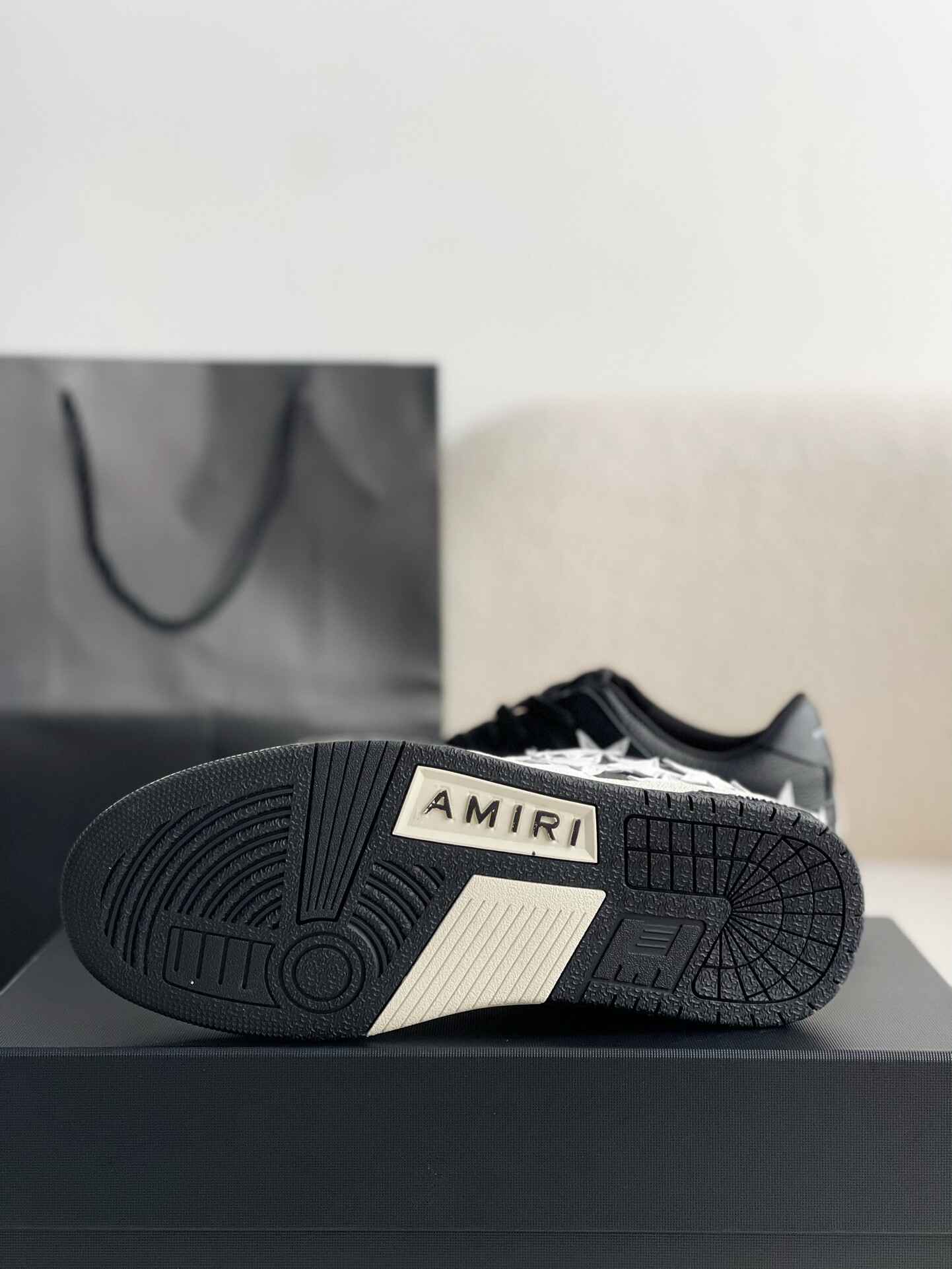 AMIRI Star Low Top Black White Sneakers – HolloShoe