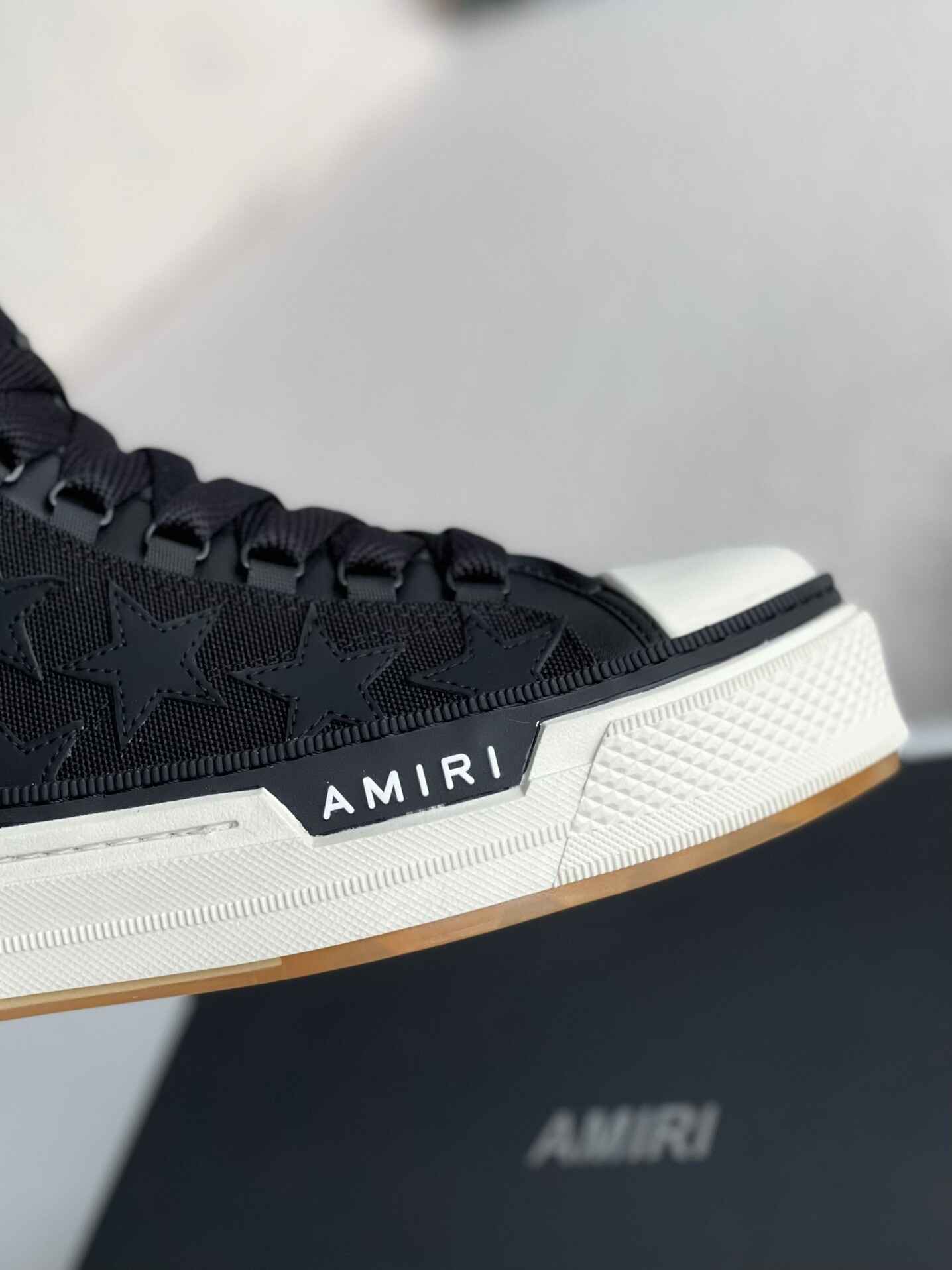 Amiri Stars Court High Top Black Sneakers