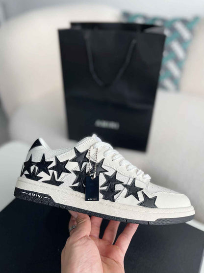 AMIRI Star White Black Low Top Sneakers