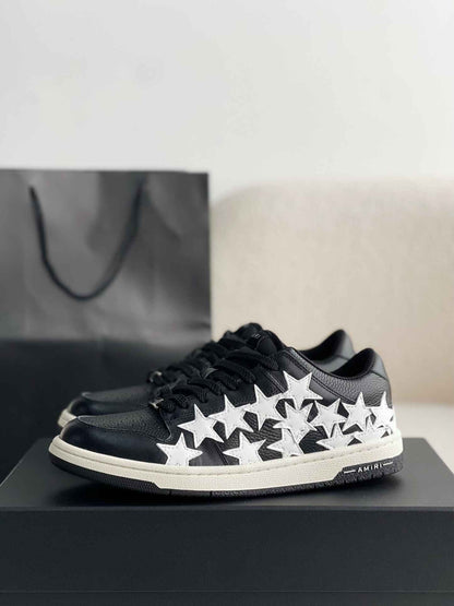 AMIRI Star Low Top Black White Sneakers