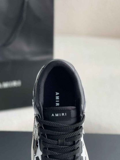 AMIRI Star Low Top Black White Sneakers