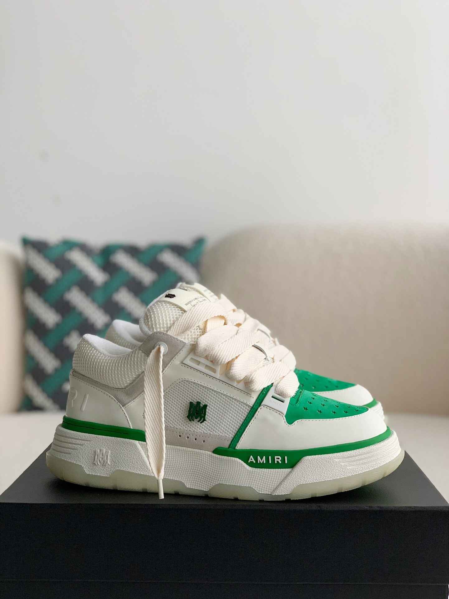 AMIRI MA-1 Trainer White Green Sneaker