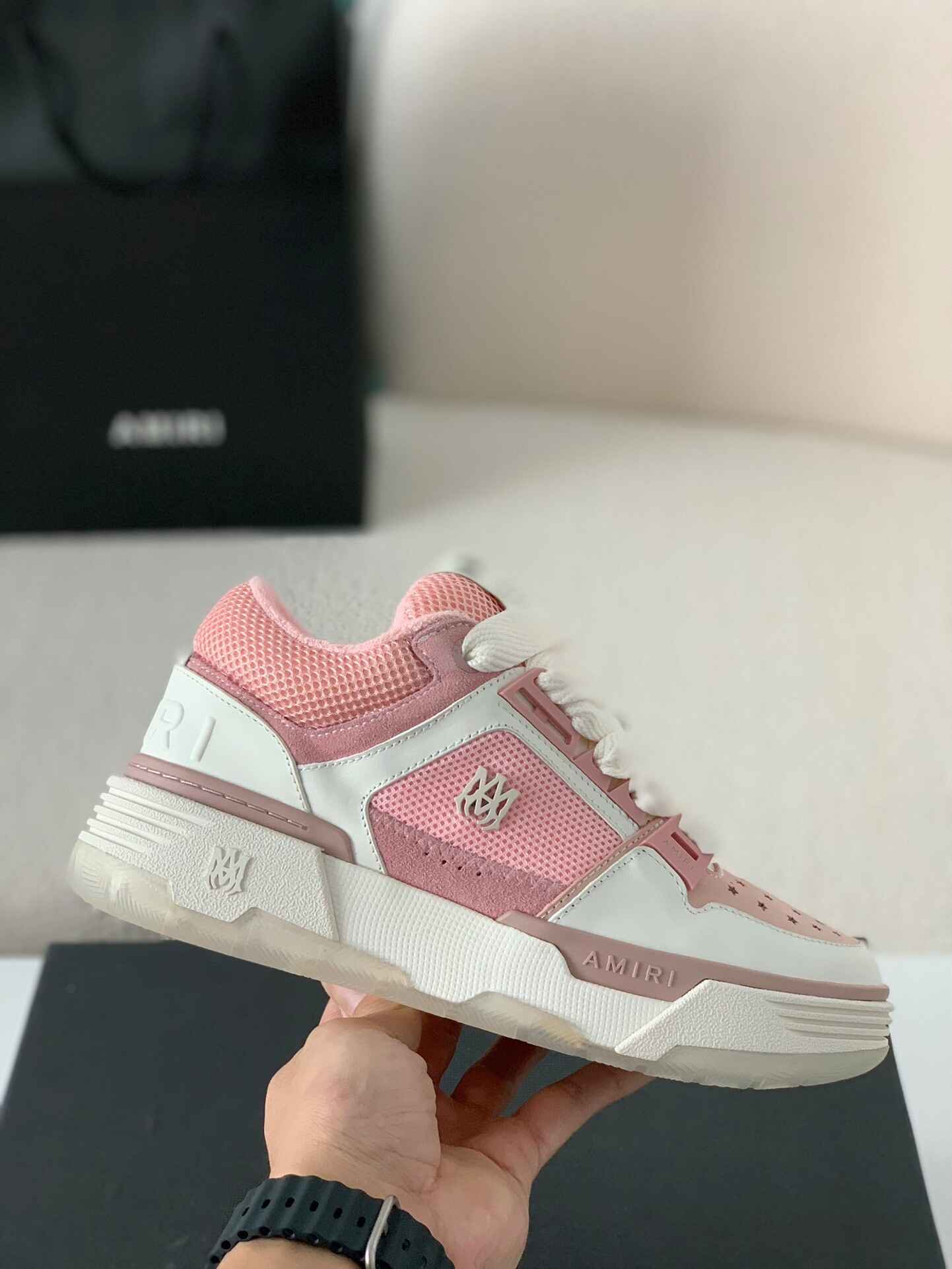 AMIRI MA-1 Trainer White Pink Sneaker