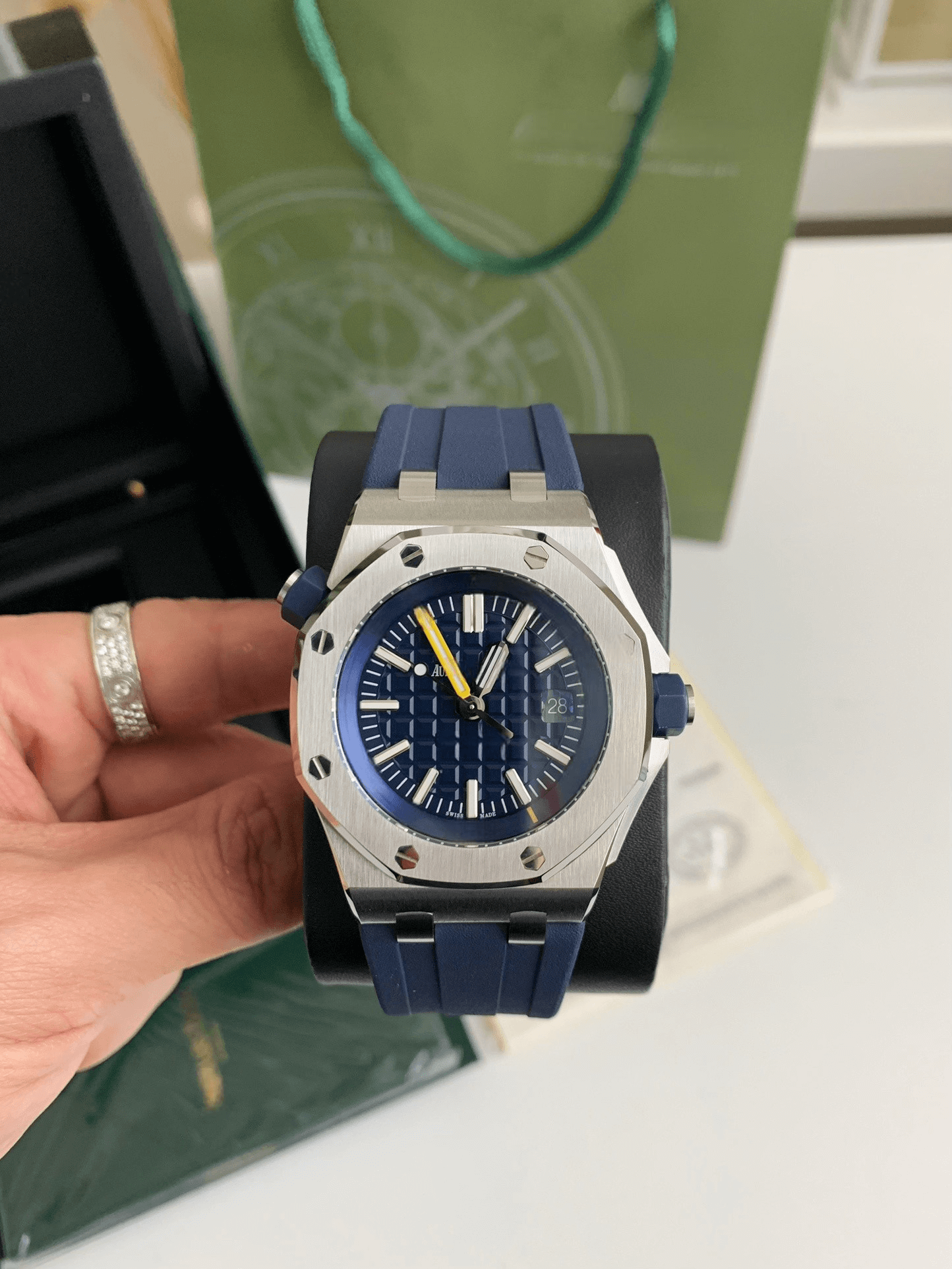 Audemars Piguet Royal Oak Offshore Diver Ref. 15710ST.OO.A027CA.01 – Stainless Steel, Blue "Funky Colour" Dial