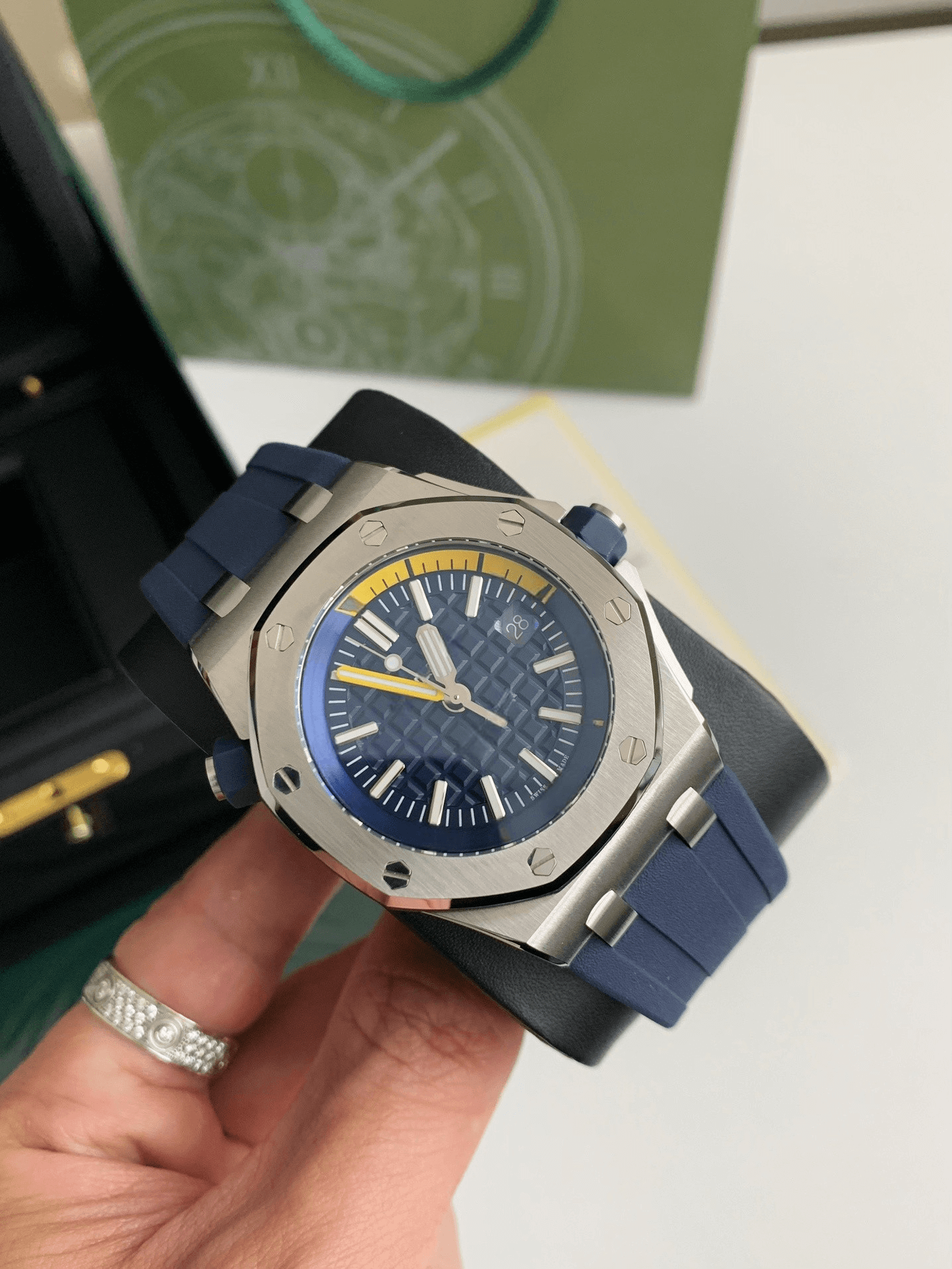 Audemars Piguet Royal Oak Offshore Diver Ref. 15710ST.OO.A027CA.01 – Stainless Steel, Blue "Funky Colour" Dial
