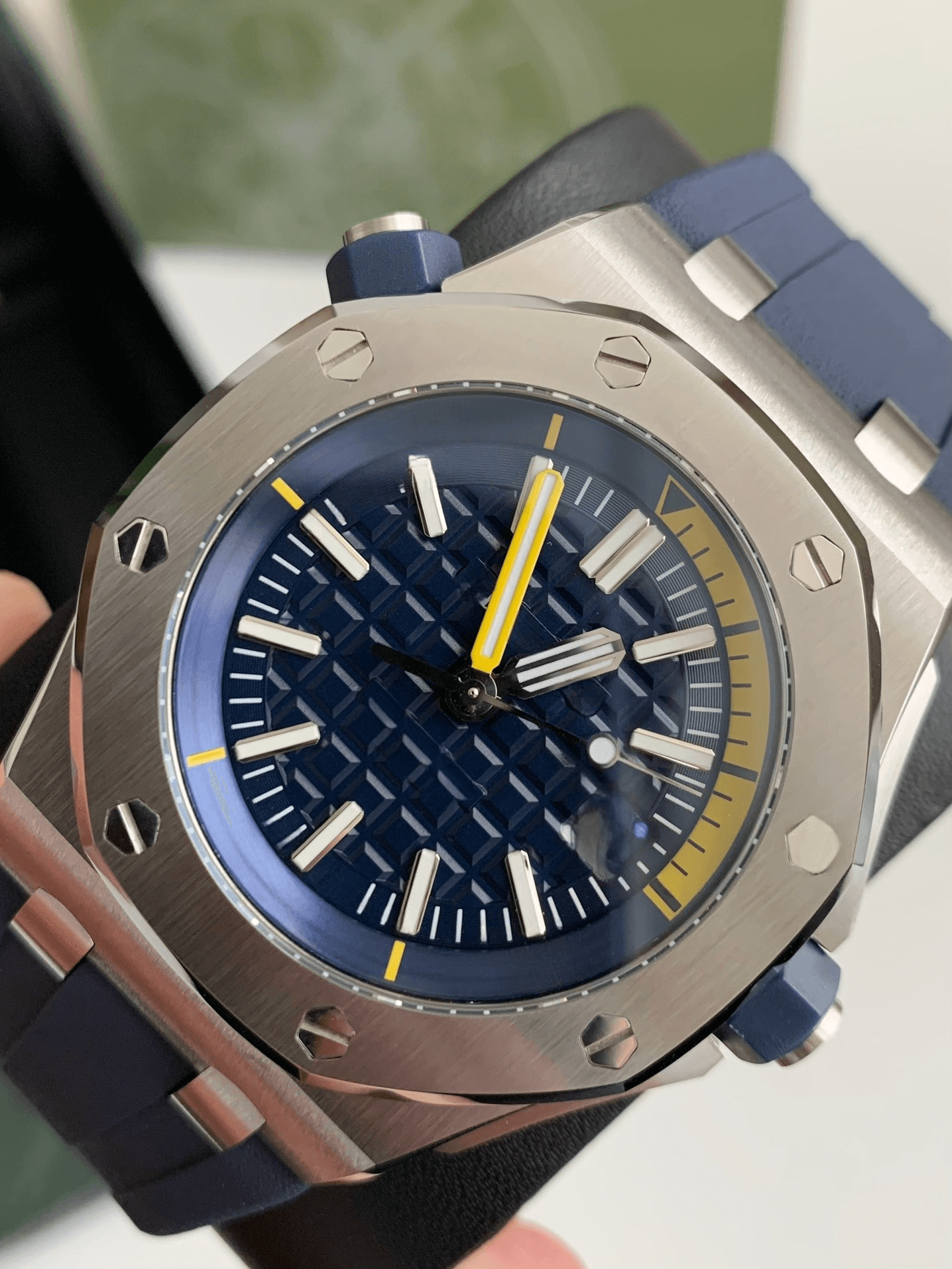 Audemars Piguet Royal Oak Offshore Diver Ref. 15710ST.OO.A027CA.01 – Stainless Steel, Blue "Funky Colour" Dial